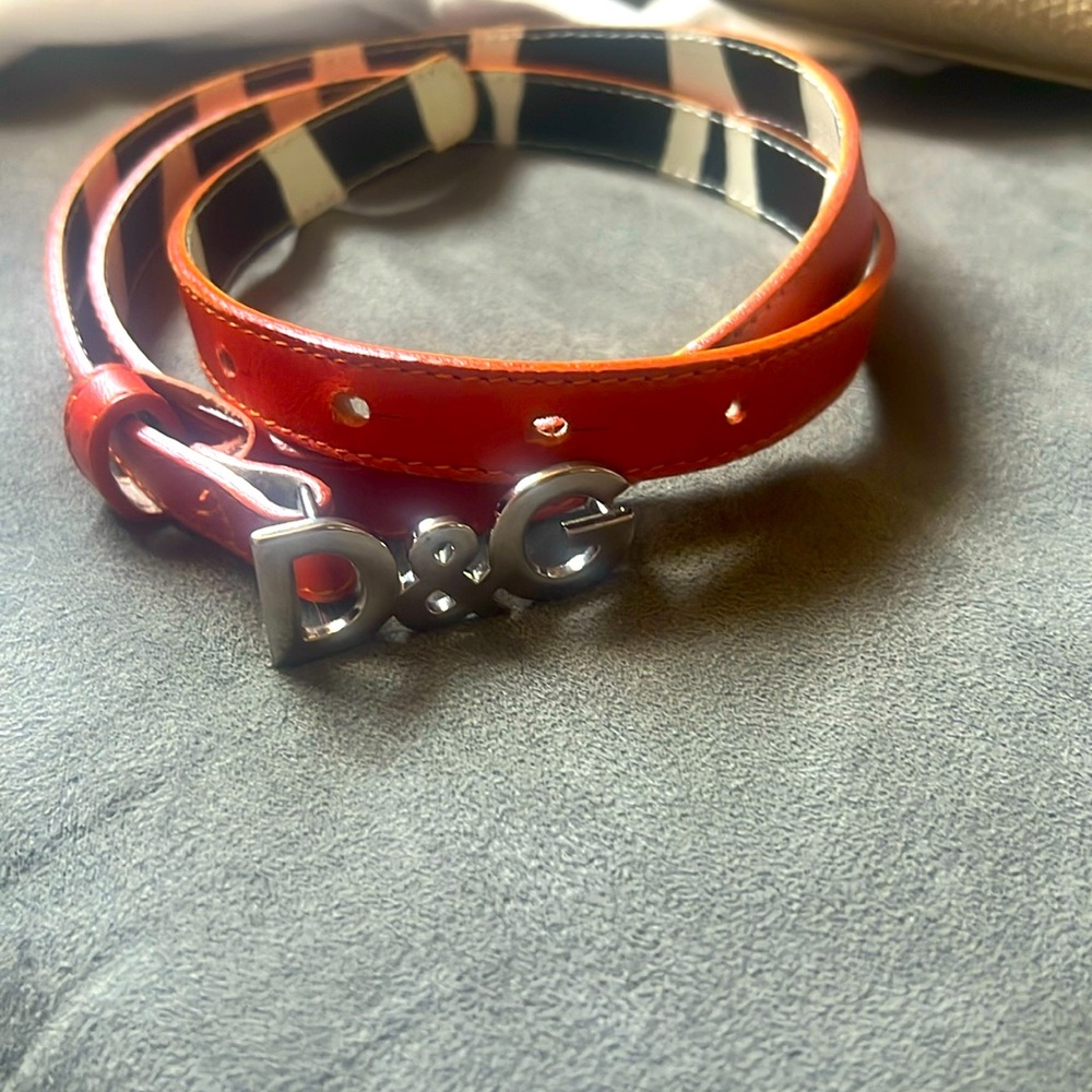 D&G Belt very cute and detailed. Silver hardware Dolce & Gabbana belt
